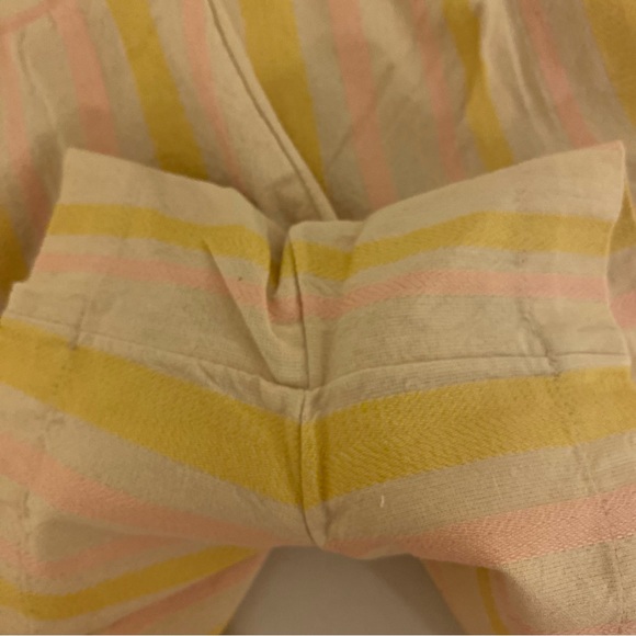 NWT Roxy Medium Handmade Life Yellow Pink Striped Shorts - Picture 10 of 14